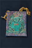 hand painted frog purse